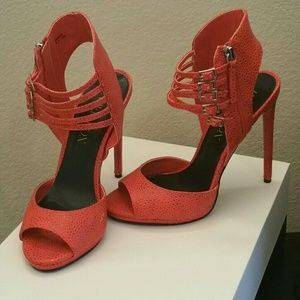 Paper Fox Orange Sandals